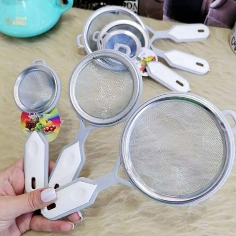 صافی چای مدل استیل  مجموعه 3 عددی