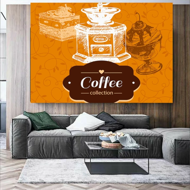 پوستر طرح آسیاب مدل Coffee Collection کد FP105140