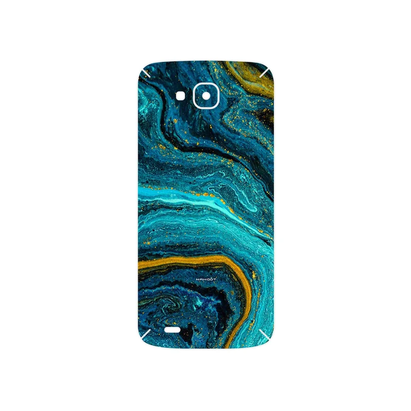 برچسب پوششی ماهوت مدل Turquoise marblewith golden streaks مناسب برای گوشی موبایل ال جی X venture