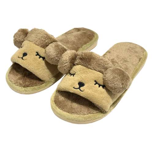 دمپایی حوله ای زنانه مدل Puppy کد RS-BR-183