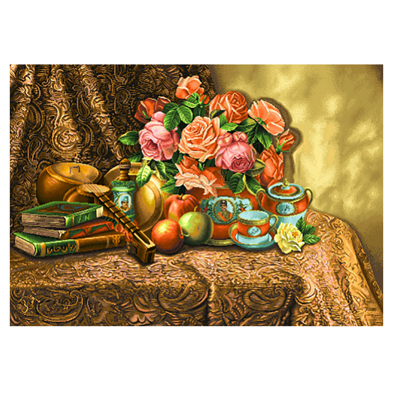 نخ و نقشه تابلوفرش مدل 2546