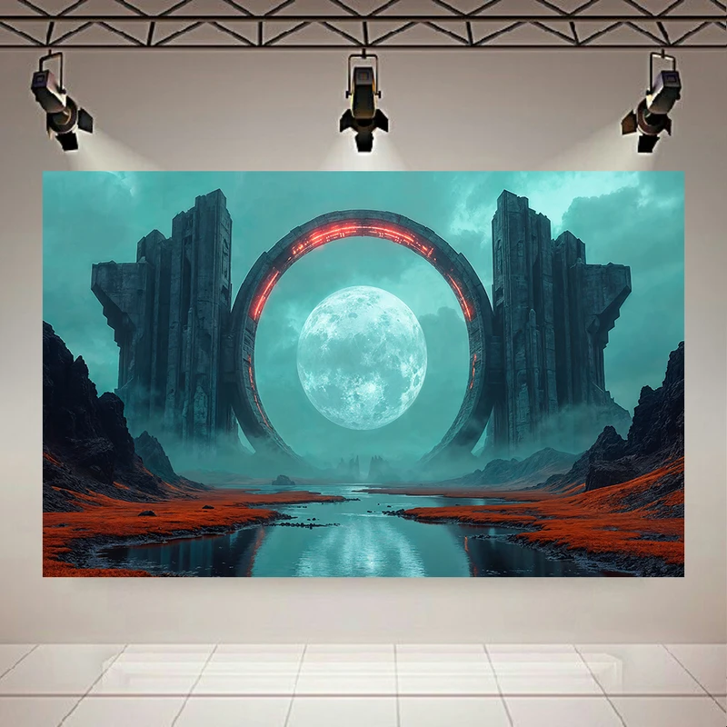 پوستر دیواری طرح دروازه مدل فانتزی کد AR3059399