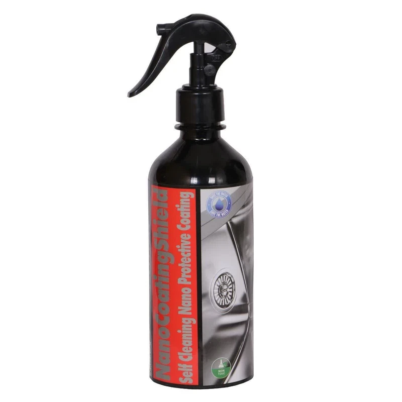 اسپری محافظ براق کننده سطوح شرکت دانش بنیان آرامید یزد مدل نانوشیلد کوتینگ حجم 500 میلی لیتر