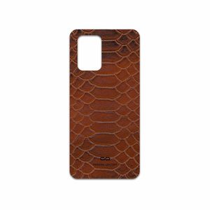 برچسب پوششی ماهوت مدل Brown-Snake-Leather مناسب برای گوشی موبایل شیائومی Poco X3 GT 5G