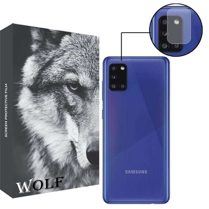 محافظ لنز دوربین ولف مدل RF مناسب برای گوشی موبایل سامسونگ Galaxy A31 