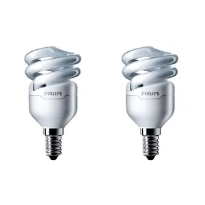 لامپ کم مصرف 8 وات فیلیپس مدل تورنادو پایه E14 بسته 2 عددی