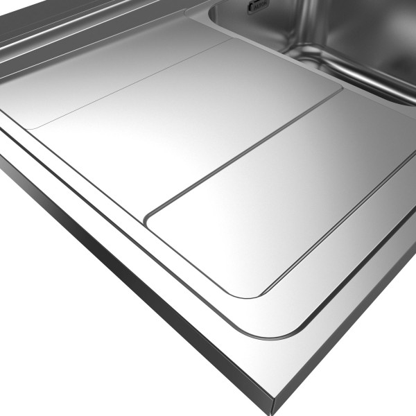 سینک ظرفشویی استیل روکار دو لگنه آلتون مدل SR1204