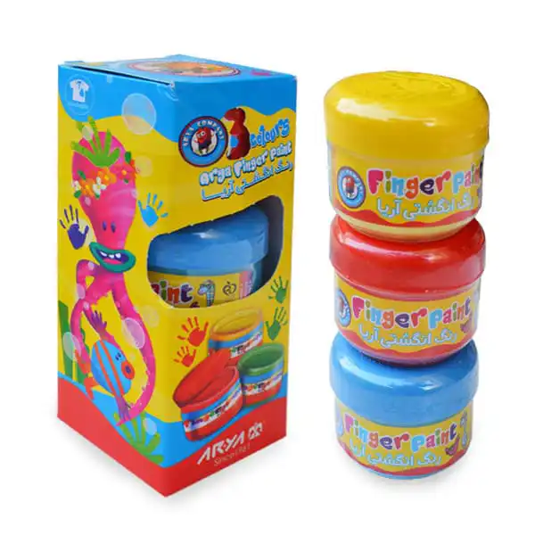 رنگ انگشتی 3 رنگ آریا مدل 77002