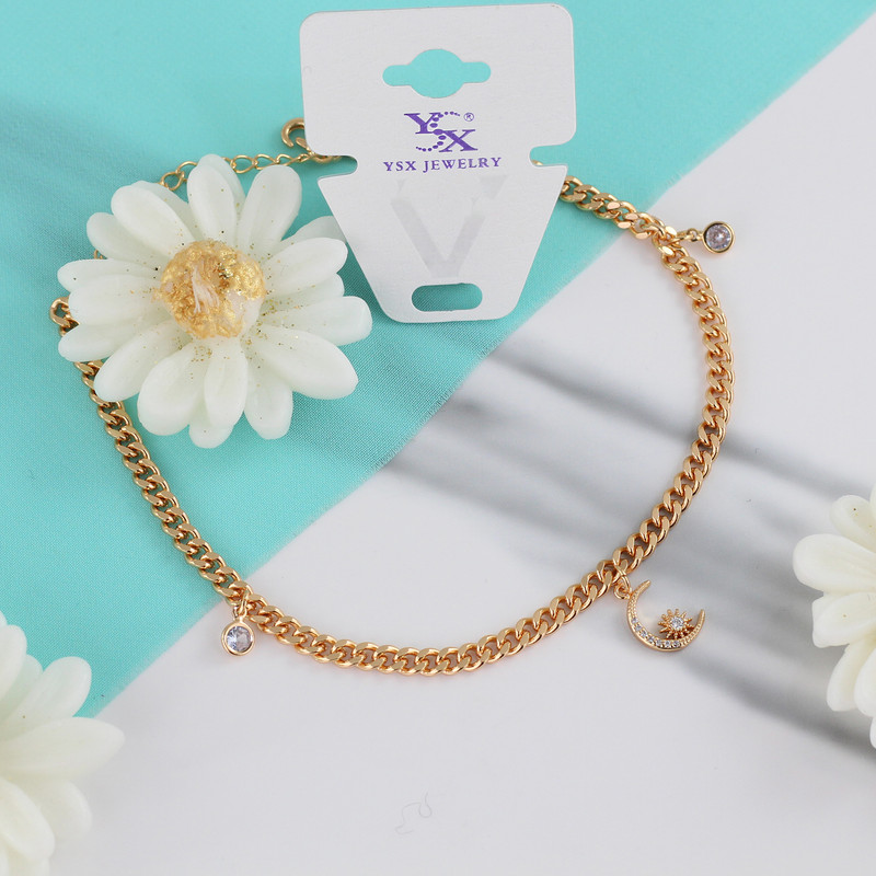 پابند زنانه وای اس ایکس مدل ماه و ستاره کد M146