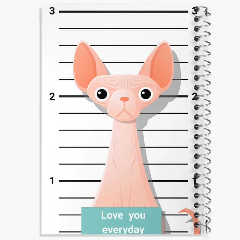 دفتر نقاشی 50 برگ خندالو طرح گربه (Cat) کد F2315