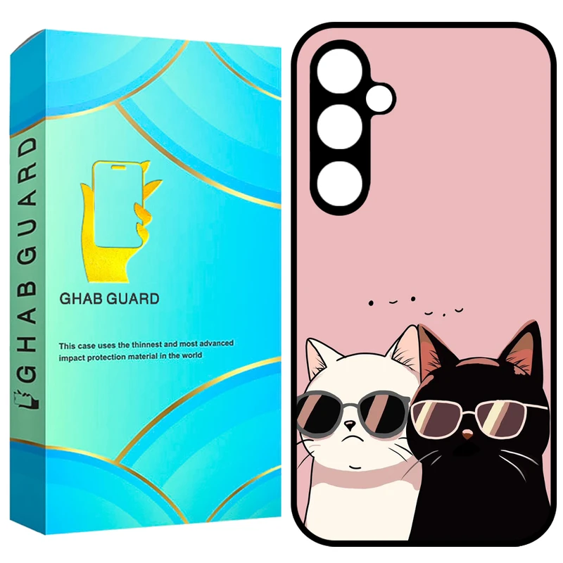 کاور قاب گارد طرح گربه مدل GS23F20 مناسب برای گوشی موبایل سامسونگ Galaxy S23 FE