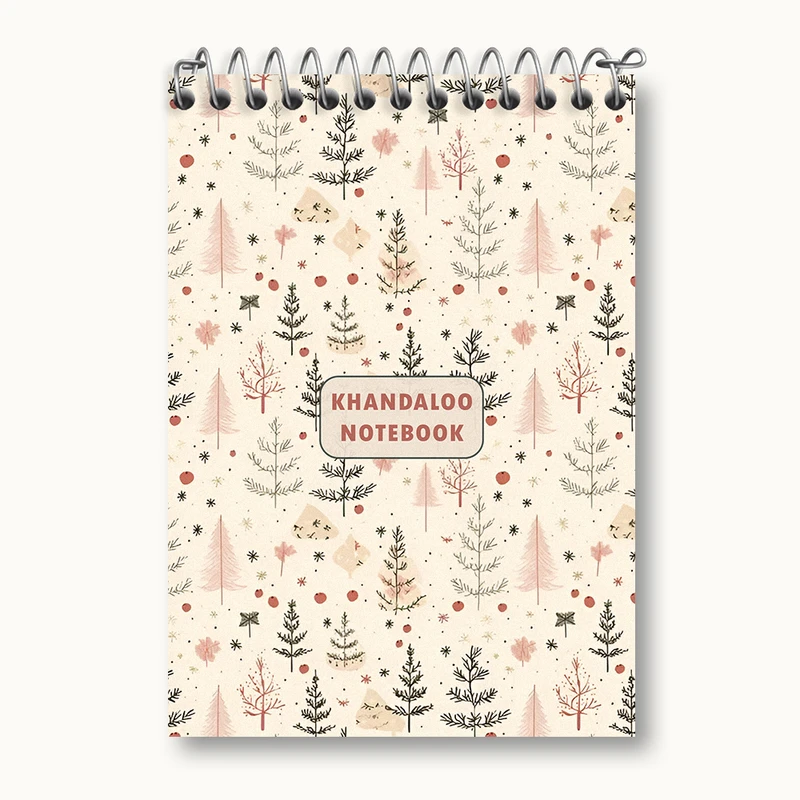 دفتر یادداشت 50 برگ خندالو طرح پترن درخت کد N5838