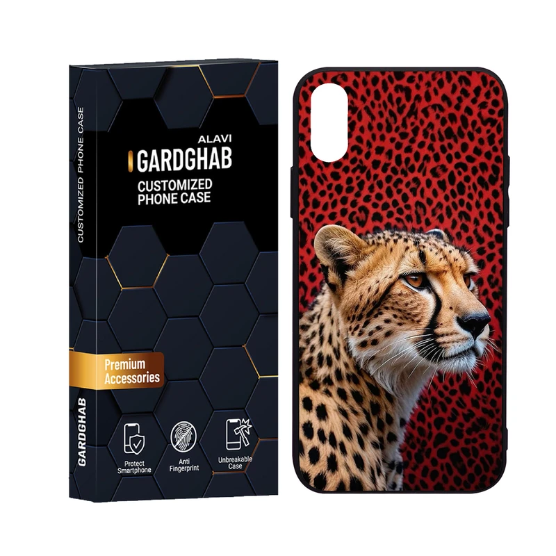 کاور گارد قاب علوی مدل دورژله پشت گلس حیوانات  مناسب برای گوشی موبایل اپل iPhone X / XS