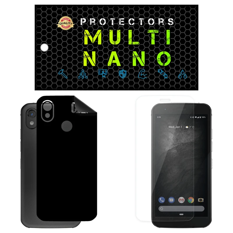 محافظ صفحه نمایش مولتی نانو مدل X-SFM مناسب برای گوشی موبایل کاترپیلار Cat S52 به همراه برچسب پوششی