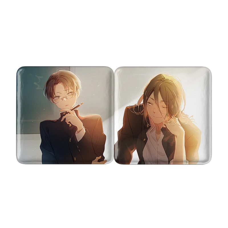 مگنت خندالو مدل ارن و لیوای انیمه اتک آن تایتان Attack On Titan کد A187 مجموعه 2 عددی