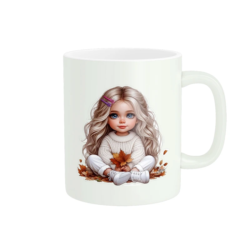  ماگ پاد آفرین طرح دخترک  کد 1038