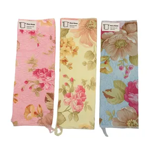 دستمال نظافت خانه و آشپزخانه میکروفایبر نارا هوم مدل گلدار بسته 3 عددی