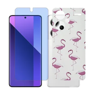 Glass Together model matte anti blue Screen Protector Suitable for Xiaomi Redmi Note 13 Pro Plus Mobile Phone with Back cover sticker