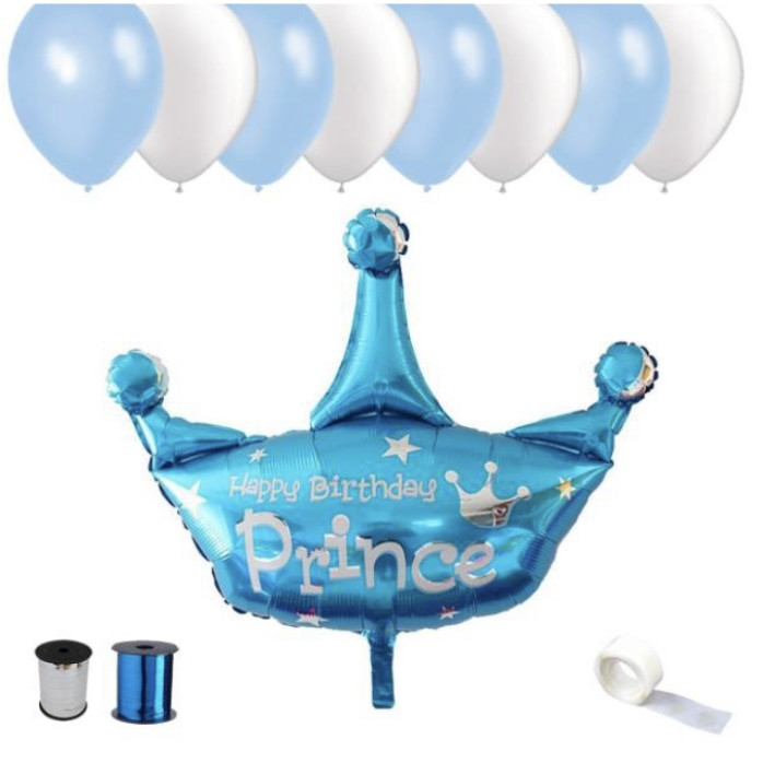 مجموعه 44 عددی بادکنک آرایی مدل تاج کد0020