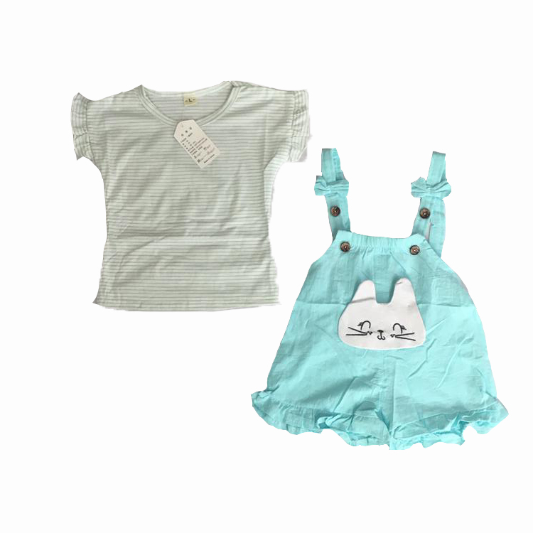 ست تیشرت و سرهمی دخترانه مدل 564