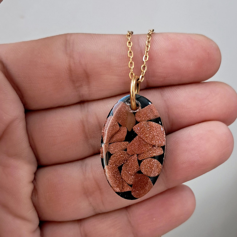 گردنبند مدل سنگ طبیعی دلربا کد Art61