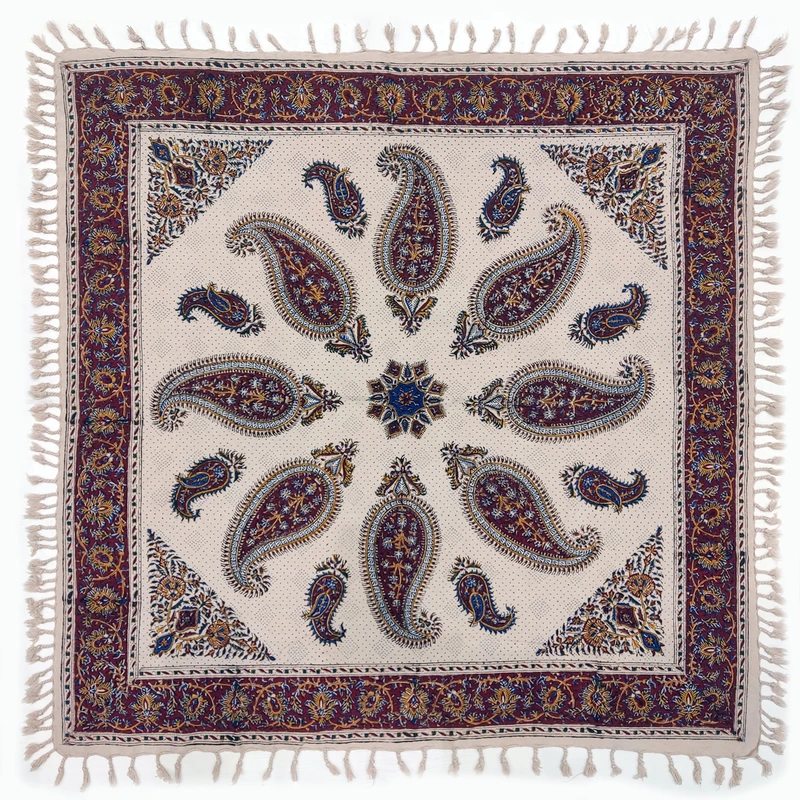 رومیزی قلمکار طرح بته جقه کد 28