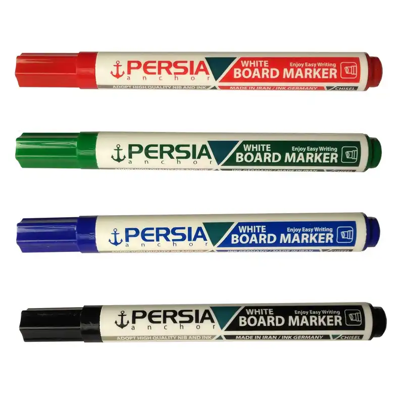 ماژیک وایت برد پرشیا مدل سر تخت کد 450 بسته 12 عددی