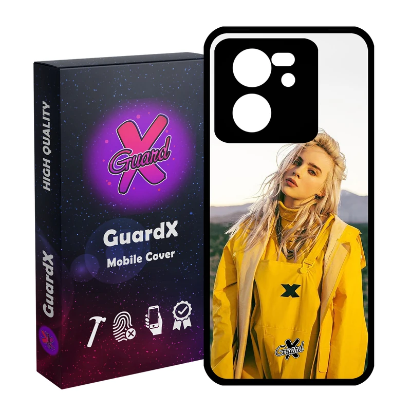 کاور گارد ایکس طرح Billie Eilish مدل Glass10227 مناسب برای گوشی موبایل شیائومی 13T/13T Pro/Redmi K60 Ultra
