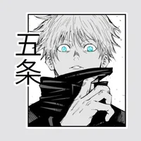 استیکر لپ تاپ پیکسل میکسل مدل انیمه ژاپنی جوجوتسو کایسن گوجو ساتورو