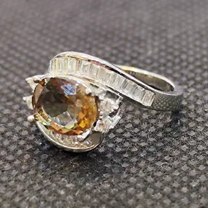 انگشتر نقره زنانه مدل الکساندریت کد 357