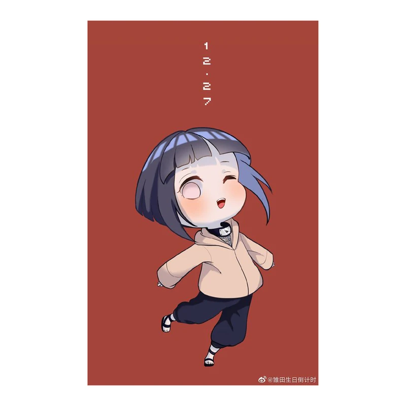 استیکر لپ تاپ و موبایل مدل انیمه طرح ناروتو هیناتا هیوگا Naruto Hinata Hyuga کد 1378