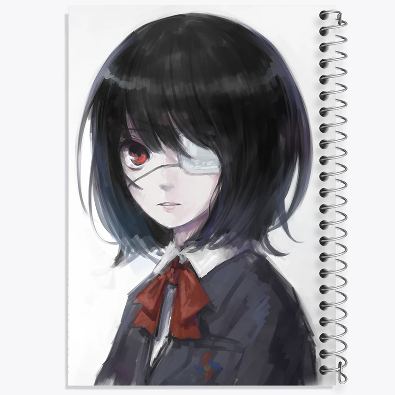 دفتر شطرنجی 50 برگ خندالو مدل میساکی می انیمه دیگری کد 32001