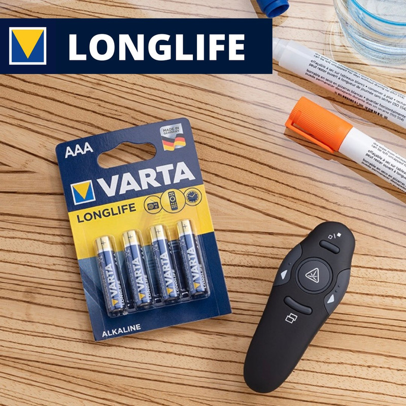 باتری نیم قلمی وارتا مدل Longlife - LR03 بسته 16 عددی 1