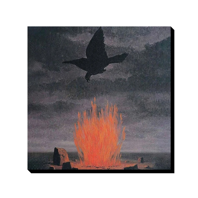 تابلو ترمه طراحان ایده طرح متعصبان از ماگریت کد art0390