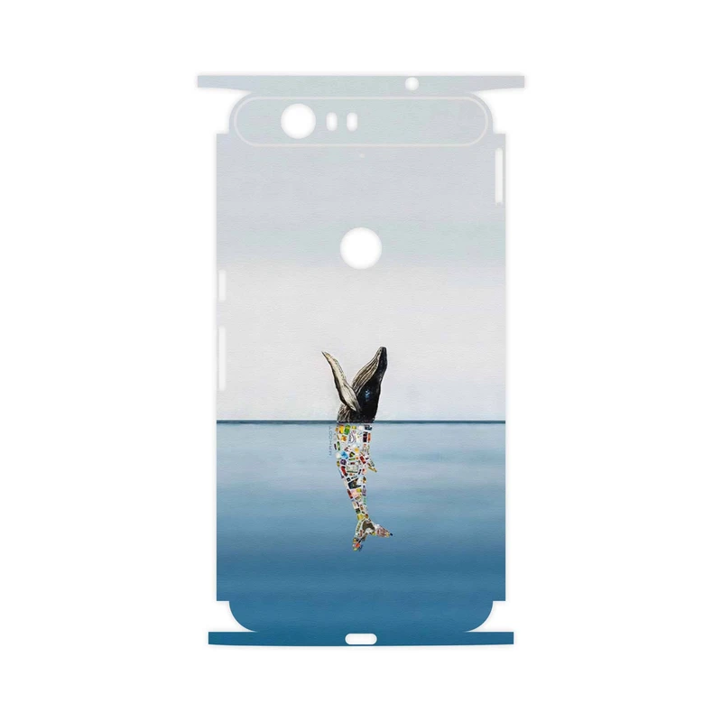 برچسب پوششی ماهوت مدل Collage of Sea Trash-FullSkin مناسب برای گوشی موبایل گوگل Nexus 6P