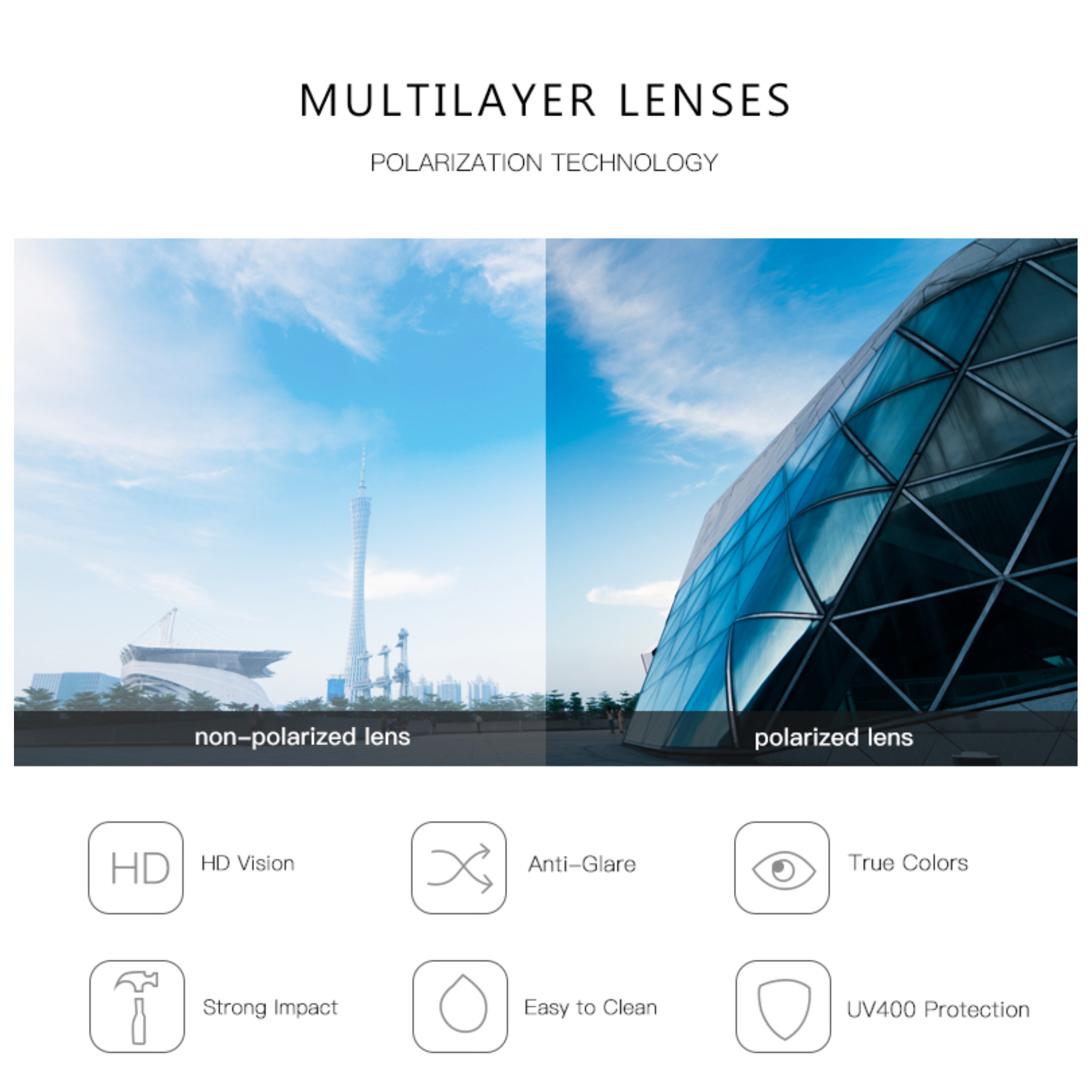 عینک آفتابی مردانه مدل P0201968 Aura Polarized