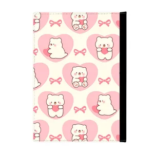 کلاسور پاد آفرین مدل خرس های کیوت قلبی پاپیون دار کد 12