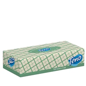 دستمال کاغذی 2 لایه 100 برگ تنو مدل 003 
