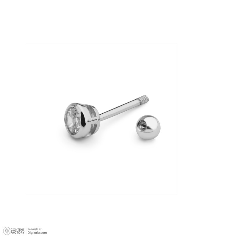 پیرسینگ گوش نقره زنانه مایا ماهک مدل MSP066