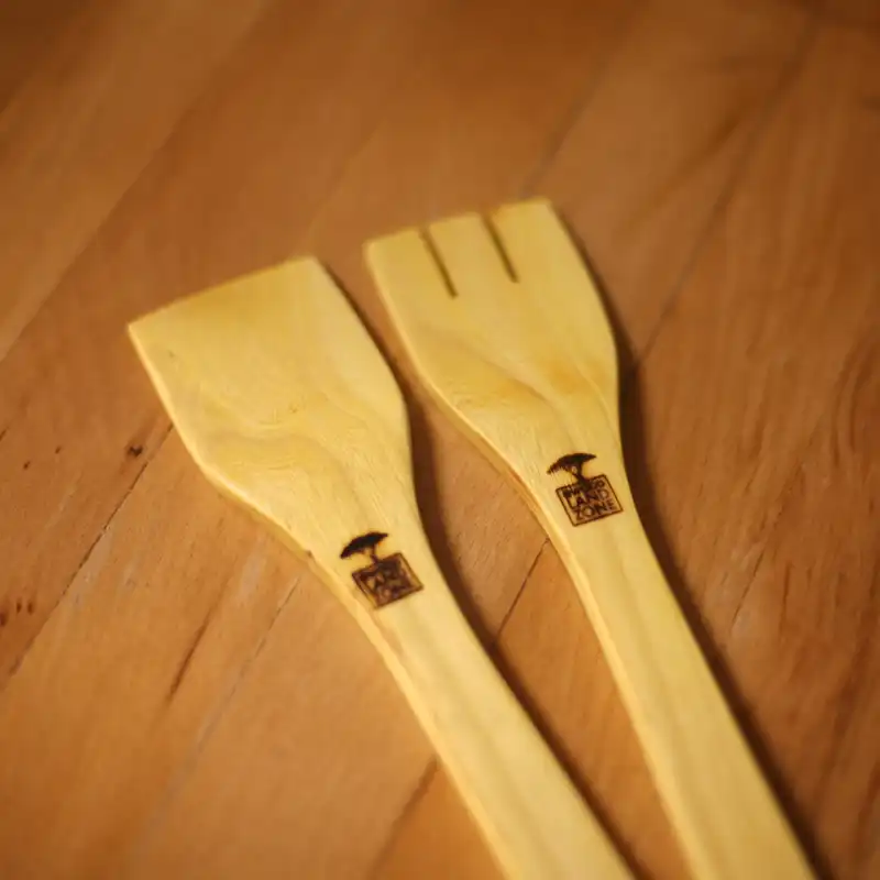 کفگیر چوبی وودلند مدل همه کاره بسته 2 عددی