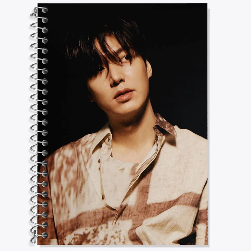 دفتر زبان 50 برگ خندالو مدل سه خط طرح لی مین هو Lee min ho کد 20903