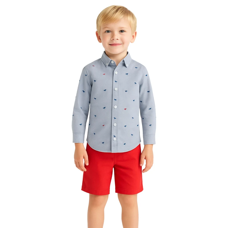 ست پیراهن و شلوارک نوزادی مدل نخ 1042980