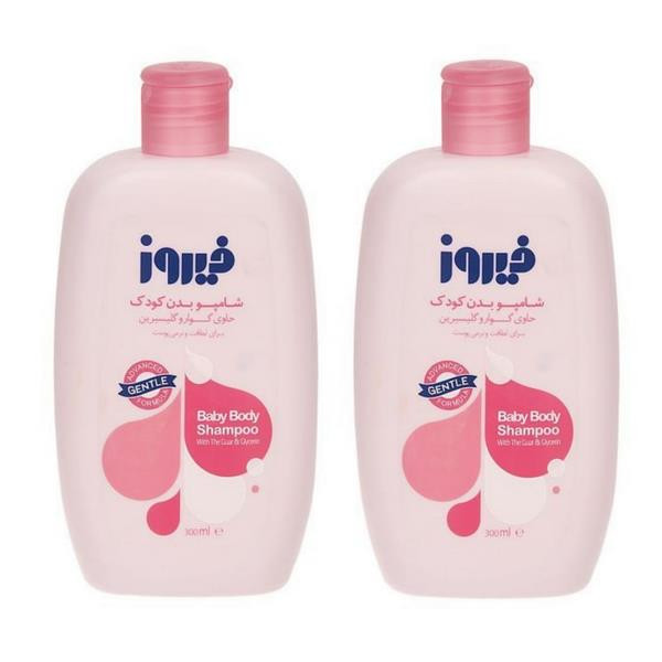 شامپو بدن بچه فیروز مدل Guar حجم 300 میلی لیتر بسته 2 عددی