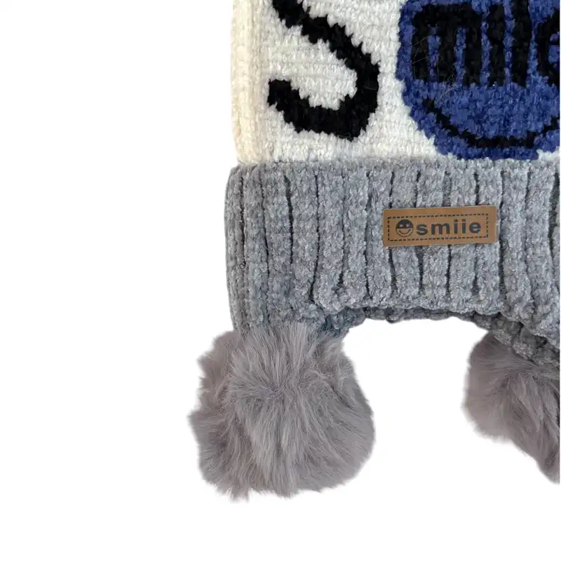 کلاه بافتنی بچگانه مدل اسمایل RO_187