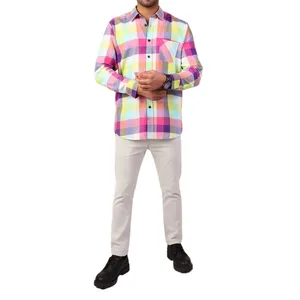 پیراهن آستین بلند یقه برگردان مردانه پیریمارک مدل 8555821