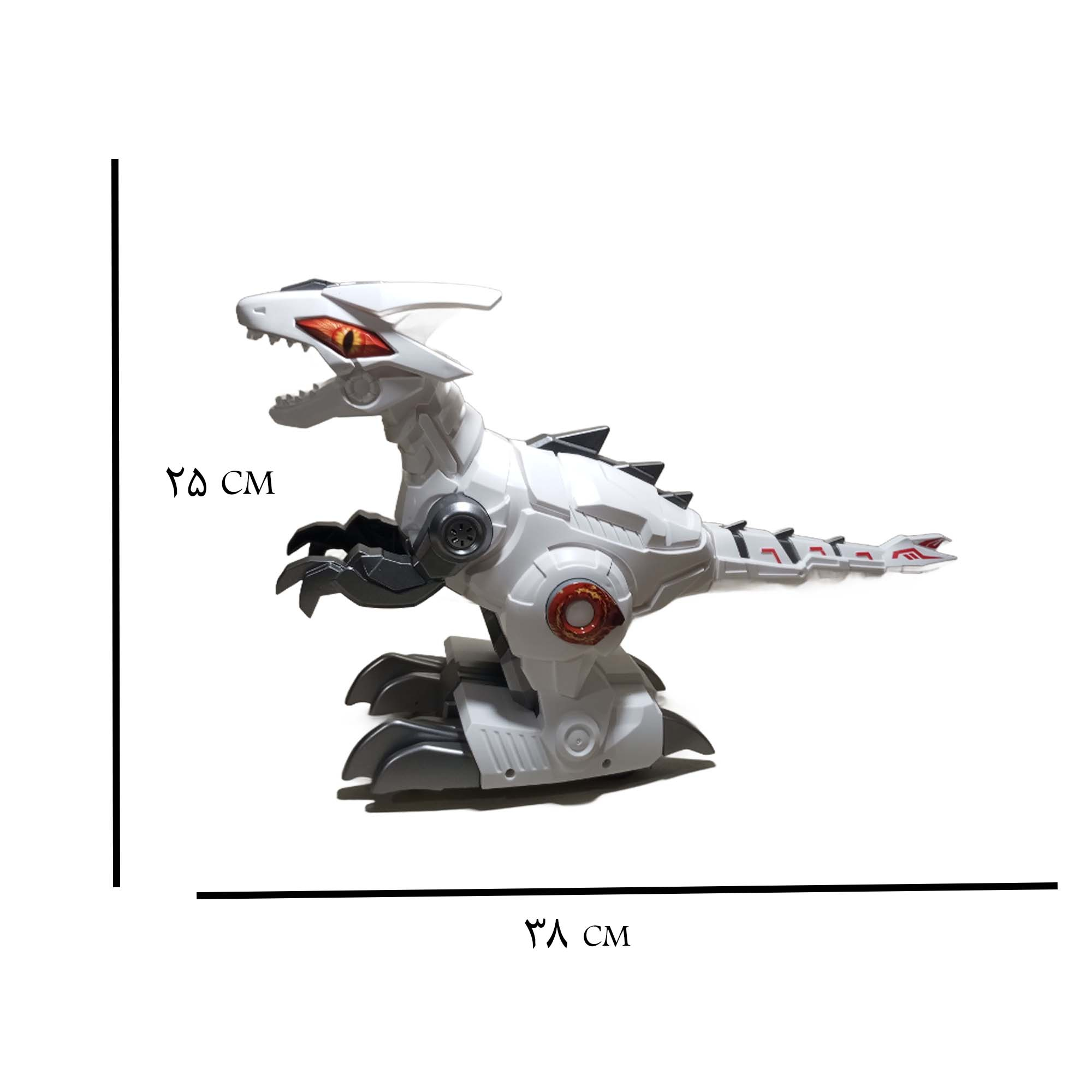 ربات کنترلی مدل دایناسور حرکتی دودزا کد 741