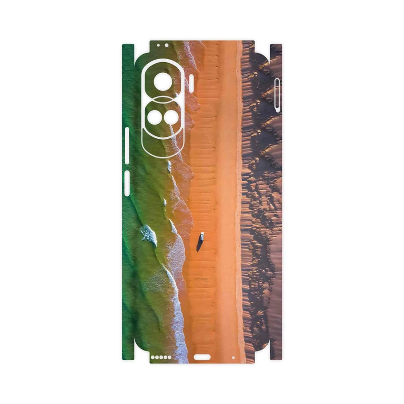 برچسب پوششی ماهوت مدل Beach and Green Sea-FullSkin مناسب برای گوشی موبایل آنر 90 Lite