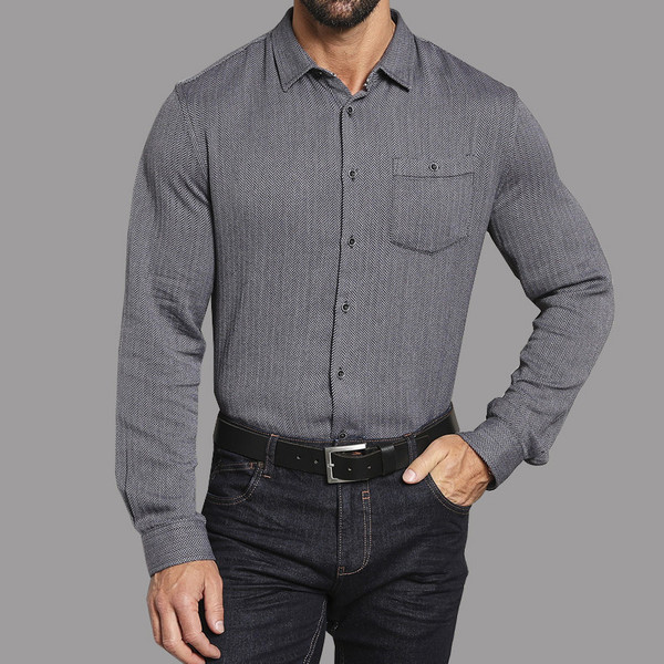 پیراهن آستین بلند مردانه لوکس بای ولفگانک ژوپ مدل 428Rt