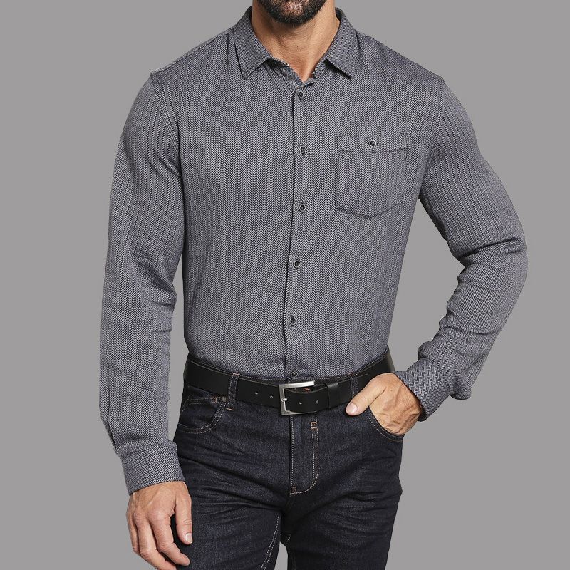 پیراهن آستین بلند مردانه لوکس بای ولفگانک ژوپ مدل 428Rt -  - 1