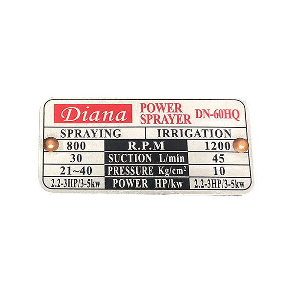 پمپ سمپاش دیانا مدل DN-60 HQ پیستونی 60 بار